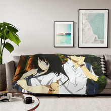 Load image into Gallery viewer, Eru Chitanda Hōtarō Oreki Faces Sherpa Blanket