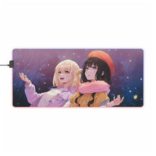 Load image into Gallery viewer, Lycoris Recoil Takina Inoue, Chisato Nishikigi RGB LED Mouse Pad (Desk Mat)