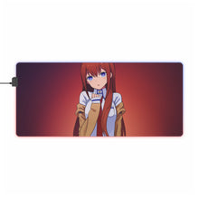 Load image into Gallery viewer, Makise Kurisu RGB LED Mouse Pad (Desk Mat)