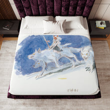 Load image into Gallery viewer, Anime Princess Mononoke Sherpa Blanket