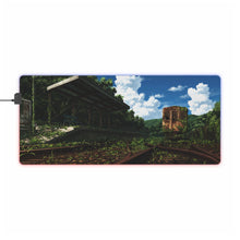 Load image into Gallery viewer, Anime Train Station RGB LED Mouse Pad (Desk Mat)