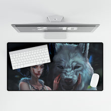 Load image into Gallery viewer, Anime Princess Mononoke Mouse Pad (Desk Mat)
