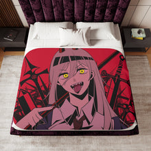 Load image into Gallery viewer, Anime Chainsaw Man Sherpa Blanket