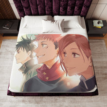 Load image into Gallery viewer, Megumi Fushiguro / Nobara Kugisaki / Yuji Itadori Sherpa Blanket