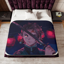 Load image into Gallery viewer, Demon Slayer: Kimetsu no Yaiba Sherpa Blanket