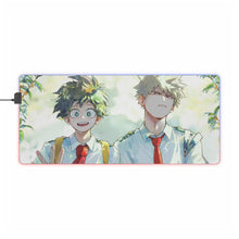 Load image into Gallery viewer, My Hero Academia Izuku Midoriya, Katsuki Bakugou RGB LED Mouse Pad (Desk Mat)