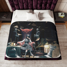 Load image into Gallery viewer, Anime Chainsaw Man Sherpa Blanket