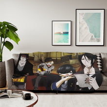 Load image into Gallery viewer, Black Butler Sherpa Blanket