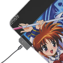 Load image into Gallery viewer, Magical Girl Lyrical Nanoha RGB LED Mouse Pad (Desk Mat)