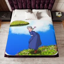 Load image into Gallery viewer, Anime Howl's Moving Castle Sherpa Blanket