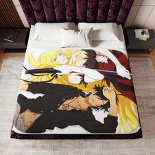 Load image into Gallery viewer, Koyomi and Kiss shot Sherpa Blanket
