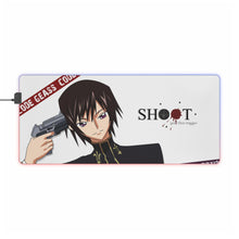 Load image into Gallery viewer, Code Geass Lelouch Lamperouge RGB LED Mouse Pad (Desk Mat)