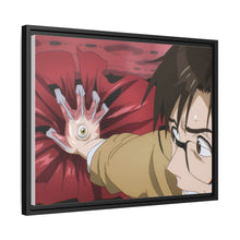 Load image into Gallery viewer, Shinichi stopping a car with Migi Canvas Framed Art Print