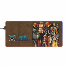 Load image into Gallery viewer, Luffy Pirate King and 8 nakamas Generals RGB LED Mouse Pad (Desk Mat)