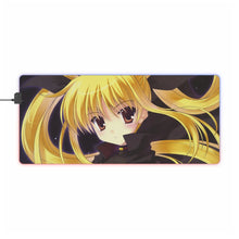 Load image into Gallery viewer, Magical Girl Lyrical Nanoha RGB LED Mouse Pad (Desk Mat)