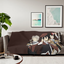 Load image into Gallery viewer, Atsushi - Ranpo - Dazai | Bungou Stray Dogs Sherpa Blanket