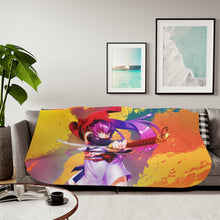 Load image into Gallery viewer, Saeko Busujima Sherpa Blanket