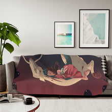 Load image into Gallery viewer, Anime Spirited Away Sherpa Blanket