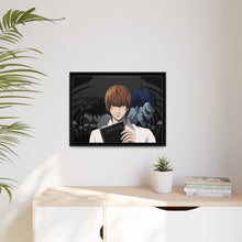 Load image into Gallery viewer, Death Note Light Yagami, Ryuk Canvas Framed Art Print