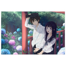 Load image into Gallery viewer, Eru Chitanda And Hōtarō Oreki in the rain Jigsaw Puzzle