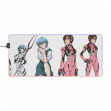Load image into Gallery viewer, Neon Genesis Evangelion Shinji Ikari, Rei Ayanami RGB LED Mouse Pad (Desk Mat)