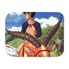 Load image into Gallery viewer, Anime Princess Mononoker Sherpa Blanket