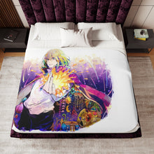 Load image into Gallery viewer, Anime Howl's Moving Castle Sherpa Blanket