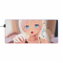 Load image into Gallery viewer, Her comes the love RGB LED Mouse Pad (Desk Mat)