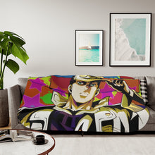 Load image into Gallery viewer, JoJo's Bizarre Adventure: Diamond is Unbreakable - Jotaro Kujo Sherpa Blanket