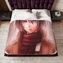 Load image into Gallery viewer, Anime Attack On Titan Sherpa Blanket