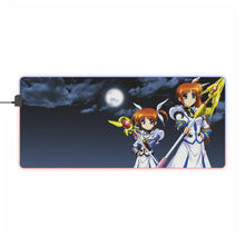 Load image into Gallery viewer, Magical Girl Lyrical Nanoha RGB LED Mouse Pad (Desk Mat)