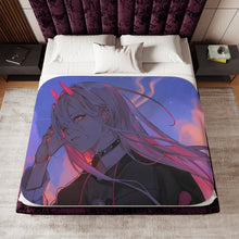 Load image into Gallery viewer, Anime Chainsaw Man Sherpa Blanket