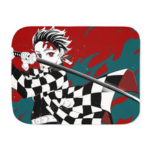 Load image into Gallery viewer, Anime Demon Slayer: Kimetsu no Yaiba Sherpa Blanket