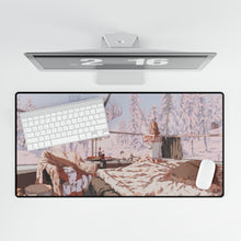 Load image into Gallery viewer, Looking Out at a Giant Snow Moose Mouse Pad (Desk Mat)
