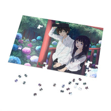 Load image into Gallery viewer, Eru Chitanda And Hōtarō Oreki in the rain Jigsaw Puzzle