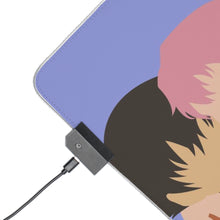 Load image into Gallery viewer, Mirai Nikki Yuno Gasai, Yukiteru Amano RGB LED Mouse Pad (Desk Mat)