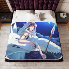 Load image into Gallery viewer, Anime Princess Mononoke Sherpa Blanket