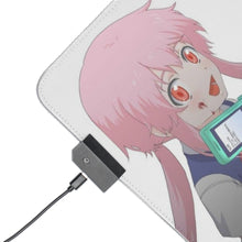 Load image into Gallery viewer, Mirai Nikki Yuno Gasai RGB LED Mouse Pad (Desk Mat)