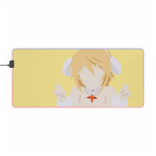 Load image into Gallery viewer, charlotte dunoir is infinite stratos minimalist RGB LED Mouse Pad (Desk Mat)