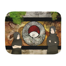 Load image into Gallery viewer, Sasuke and Itachi ( Naruto ) Sherpa Blanket
