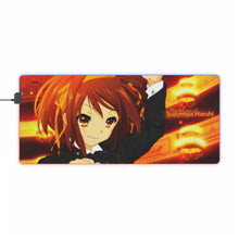 Load image into Gallery viewer, The Melancholy Of Haruhi Suzumiya RGB LED Mouse Pad (Desk Mat)