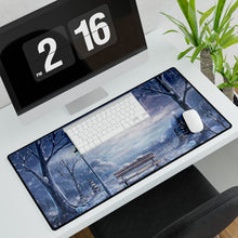Load image into Gallery viewer, Snowy Bench in Park Mouse Pad (Desk Mat)