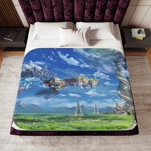 Load image into Gallery viewer, Sword Art Online landscape Sherpa Blanket