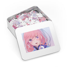 Load image into Gallery viewer, A girl with pink hair and headphones Jigsaw Puzzle