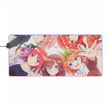 Load image into Gallery viewer, The Quintessential Quintuplets RGB LED Mouse Pad (Desk Mat)