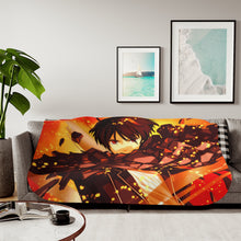 Load image into Gallery viewer, Anime Guilty Crown Sherpa Blanket