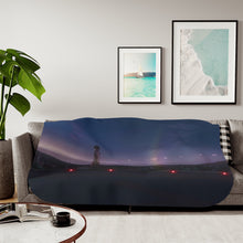 Load image into Gallery viewer, Yor at Night Sherpa Blanket