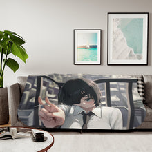 Load image into Gallery viewer, Chainsaw Man Sherpa Blanket