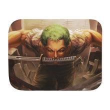 Load image into Gallery viewer, Zoro Roronoa Sherpa Blanket