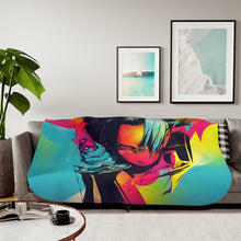 Load image into Gallery viewer, Anime Samurai Champloo Sherpa Blanket